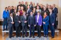 Bischof Gerber und Generalvikar Steinert beim Spitzentreffen mit der Hessischen Landesregierung